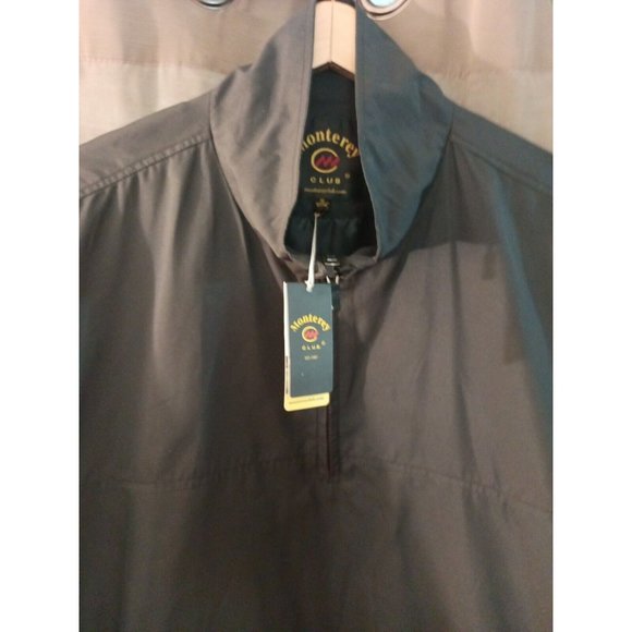 Nwt Men's Monterey Club Colorblock Pullover 3/4 Sleeve Windbreaker Jacket Sz. XL - Picture 2 of 11